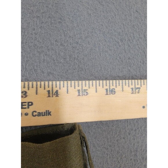 Vintage US Military Pants Mens 32R Green Poly Wool Tropical Dress Uniform 80s - Picture 6 of 11